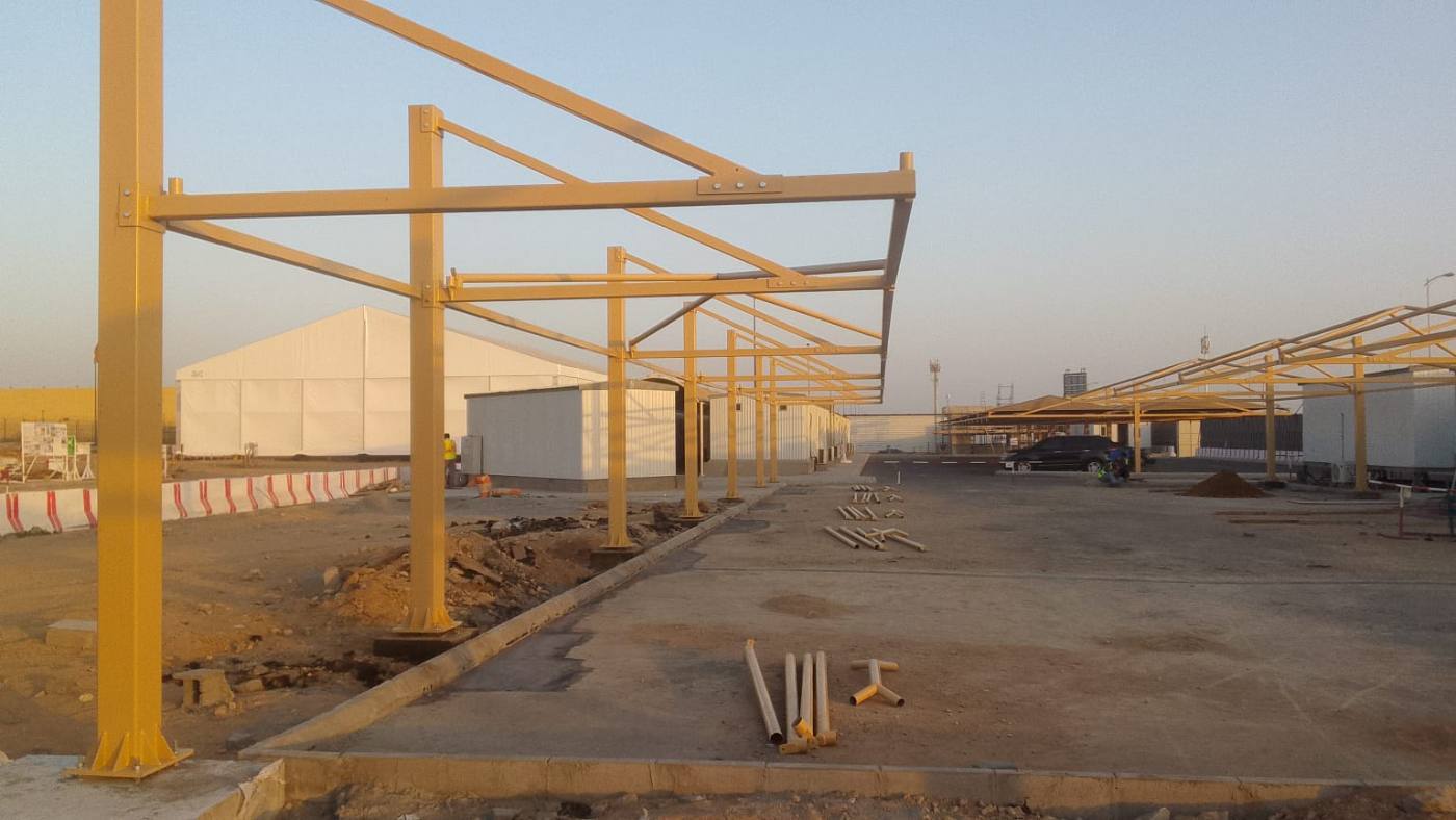 SAL Jeddah shades & steel frames