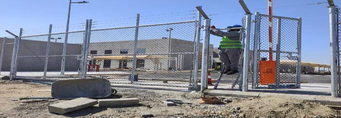 Stadium shades, foundations & fencing