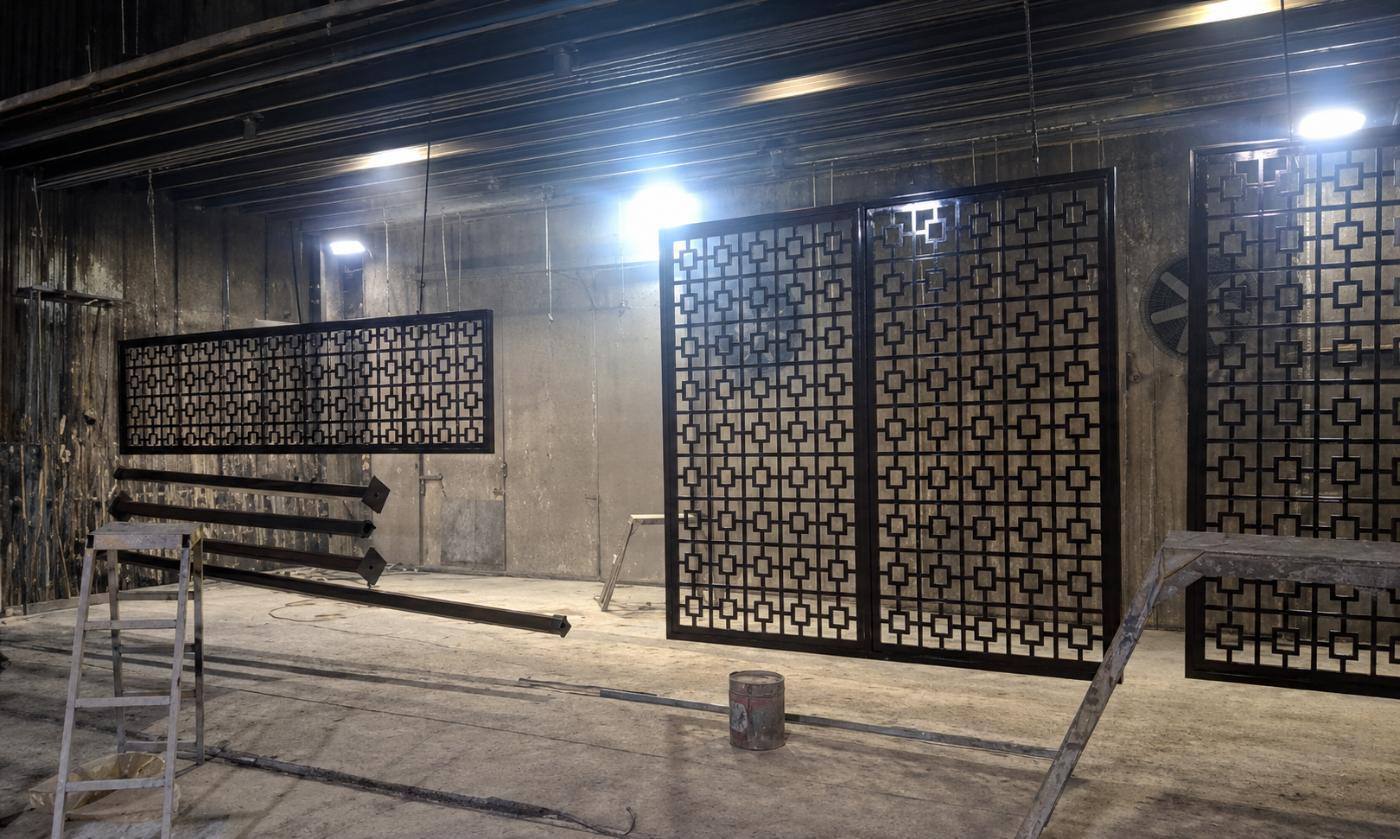 Laser-cut screens & access steelwork